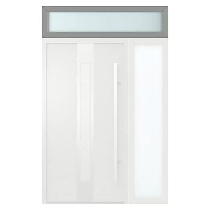 Gerda Oberlicht Thermo Prime - 160 x 40 cm, Grau, Sandgestrahlt - Vorderansicht