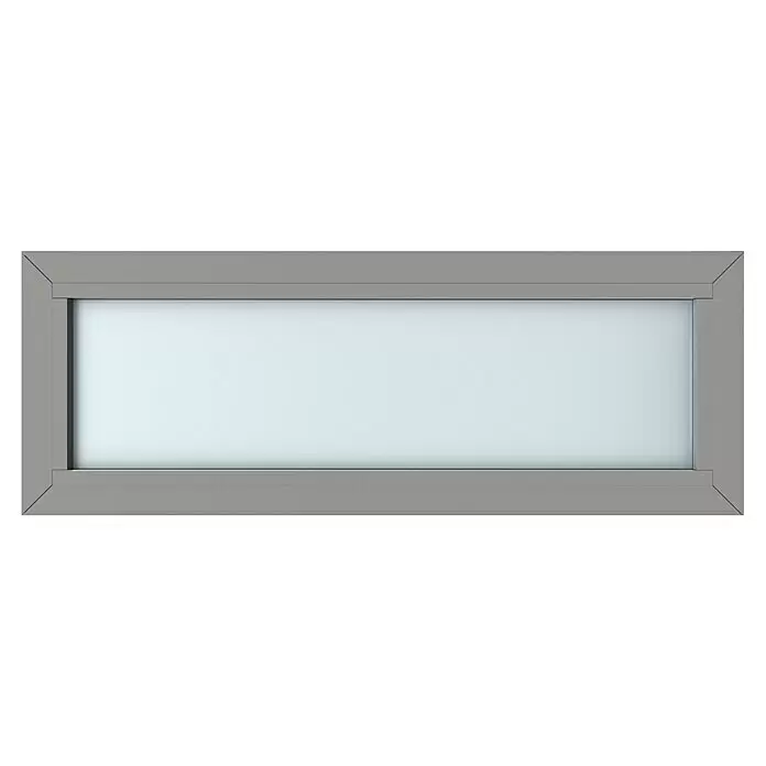 Gerda Oberlicht Thermo Prime - 110 x 40 cm, Grau, Sandgestrahlt - Vorderansicht