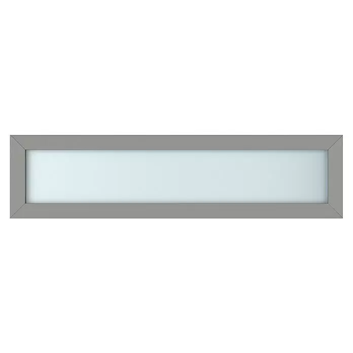 Gerda Oberlicht Thermo Prime - 160 x 40 cm, Grau, Sandgestrahlt - Vorderansicht