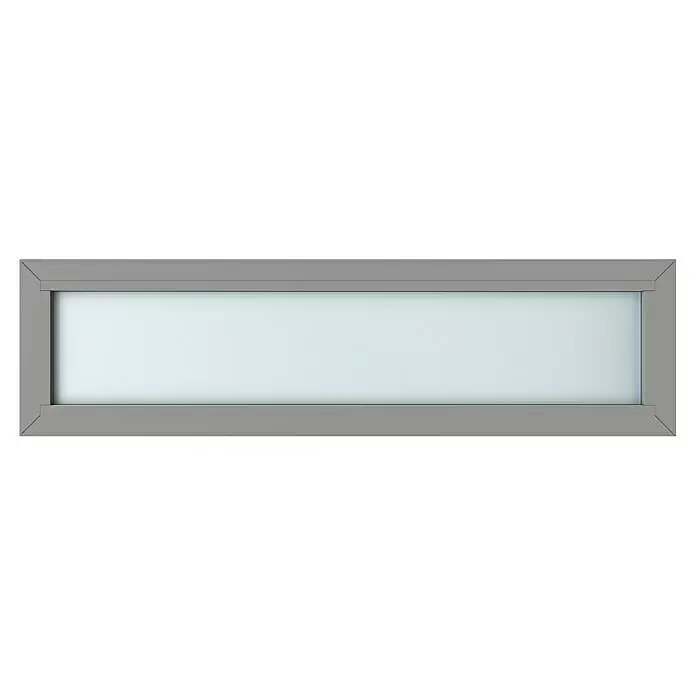 Gerda Oberlicht Thermo Prime - 150 x 40 cm, Grau, Sandgestrahlt - Vorderansicht