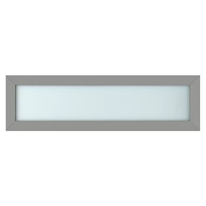 Gerda Oberlicht Thermo Prime - 140 x 40 cm, Grau, Sandgestrahlt - Vorderansicht