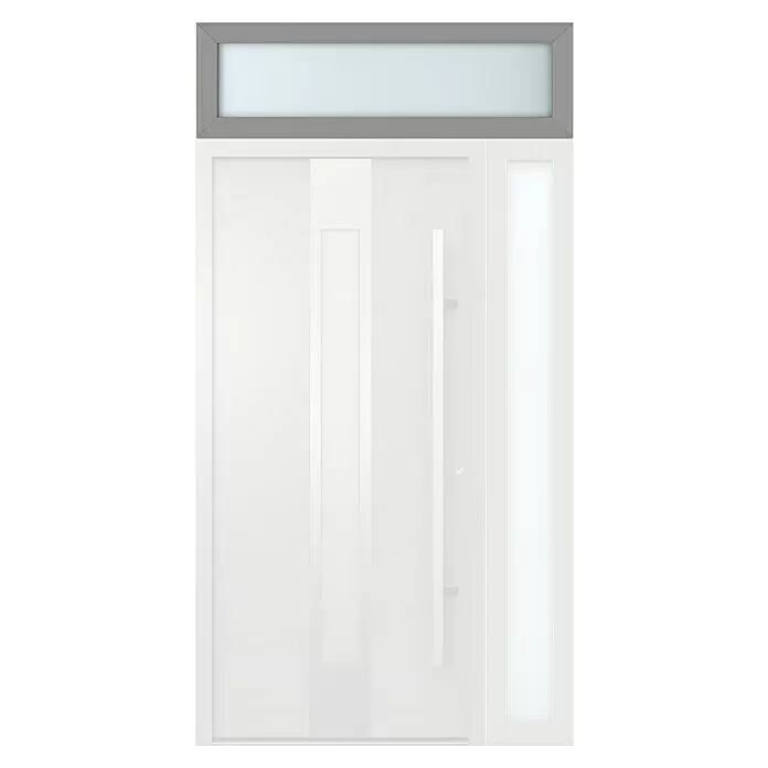 Gerda Oberlicht Thermo Prime - 130 x 40 cm, Grau, Sandgestrahlt - Vorderansicht