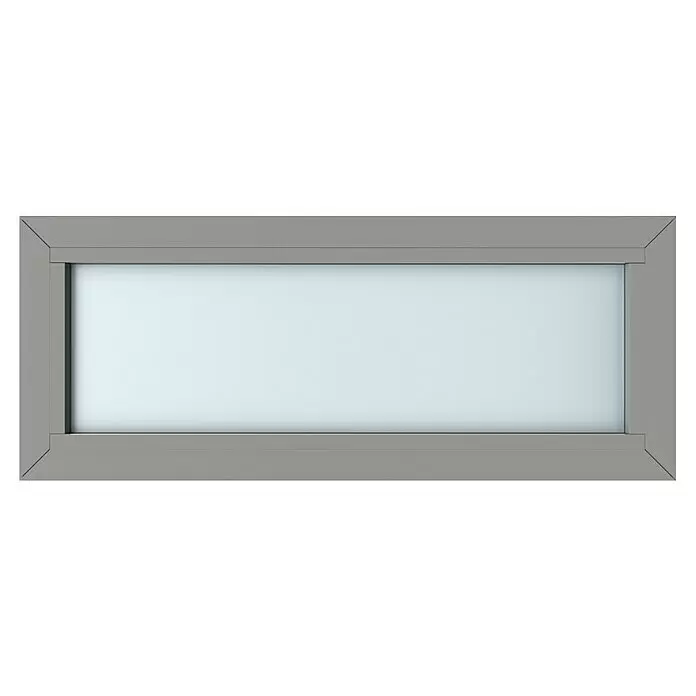 Gerda Oberlicht Thermo Prime - 100 x 40 cm, Grau, Sandgestrahlt - Vorderansicht