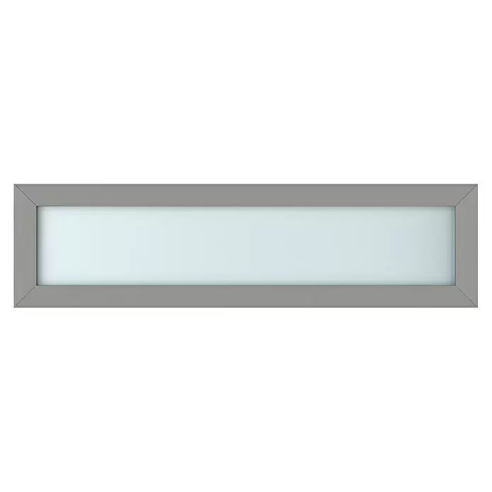 Gerda Oberlicht Thermo Prime - 150 x 40 cm, Grau, Sandgestrahlt - Vorderansicht