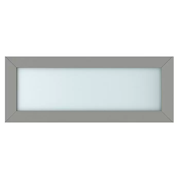 Gerda Oberlicht Thermo Prime - 100 x 40 cm, Grau, Sandgestrahlt - Vorderansicht