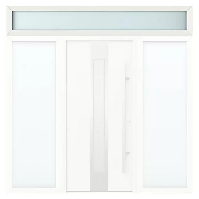 Gerda Oberlicht Thermo Prime - 250 x 40 cm, Weiß, Sandgestrahlt - Vorderansicht