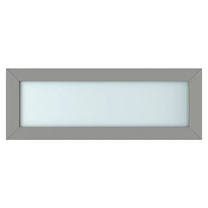 Gerda Oberlicht Thermo Prime - 110 x 40 cm, Grau, Sandgestrahlt - Vorderansicht
