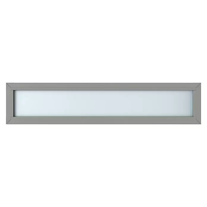 Gerda Oberlicht Thermo Prime - 190 x 40 cm, Grau, Sandgestrahlt - Vorderansicht