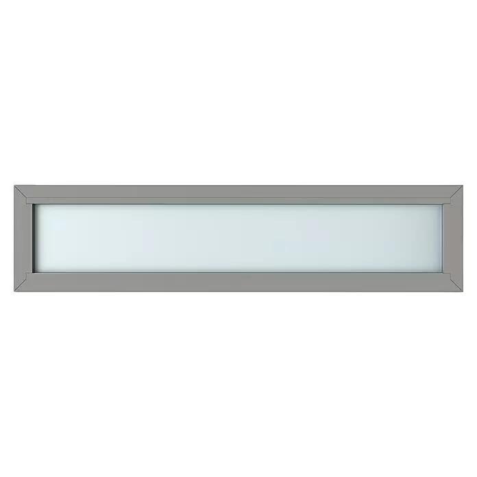 Gerda Oberlicht Thermo Prime - 170 x 40 cm, Grau, Sandgestrahlt - Vorderansicht