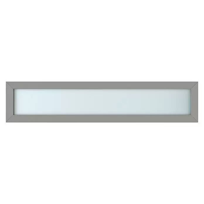 Gerda Oberlicht Thermo Prime - 190 x 40 cm, Grau, Sandgestrahlt - Vorderansicht