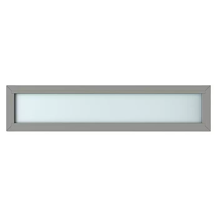 Gerda Oberlicht Thermo Prime - 180 x 40 cm, Grau, Sandgestrahlt - Vorderansicht