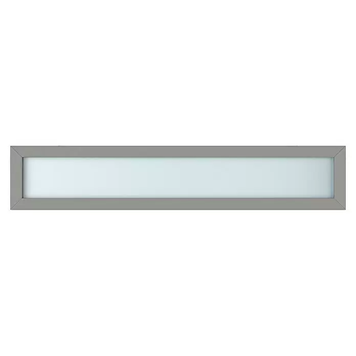 Gerda Oberlicht Thermo Prime - 210 x 40 cm, Grau, Sandgestrahlt - Vorderansicht
