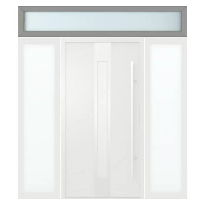 Gerda Oberlicht Thermo Prime220 x 40 cm, Grau, Sandgestrahlt