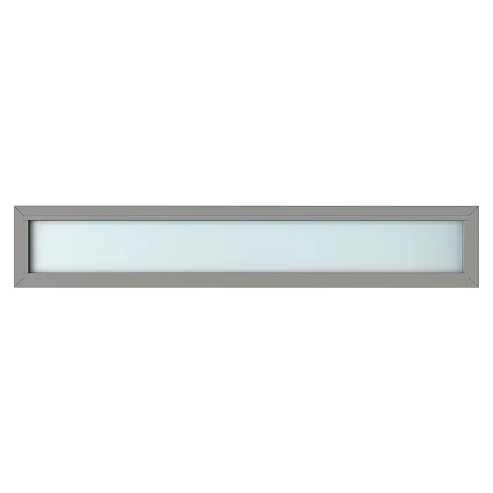 Gerda Oberlicht Thermo Prime230 x 40 cm, Grau, Sandgestrahlt