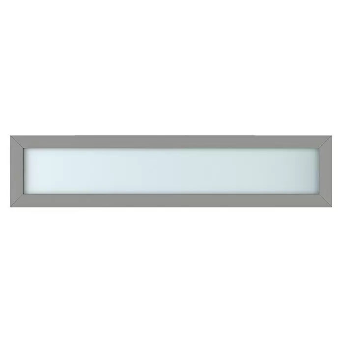 Gerda Oberlicht Thermo Prime - 180 x 40 cm, Grau, Sandgestrahlt - Vorderansicht
