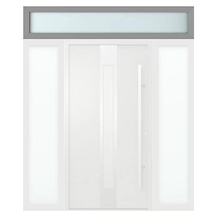 Gerda Oberlicht Thermo Prime - 210 x 40 cm, Grau, Sandgestrahlt - Vorderansicht