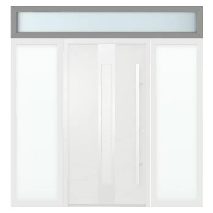 Gerda Oberlicht Thermo Prime - 240 x 40 cm, Grau, Sandgestrahlt - Vorderansicht
