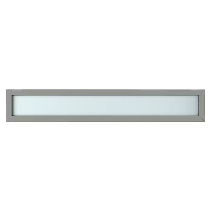 Gerda Oberlicht Thermo Prime250 x 40 cm, Grau, Sandgestrahlt