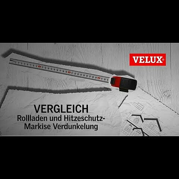 Velux Dachfenster-Markise Solar SSS (Passend für Fenstertyp: GGU, GGL, GPU, GPL, GHU, GHL, Passend für Fenstergröße: UK10, U10) | BAUHAUS