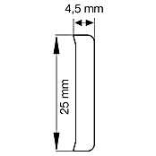 Primo Flachleiste (2,17 m x 4,5 mm x 25 mm, Weiß) | BAUHAUS