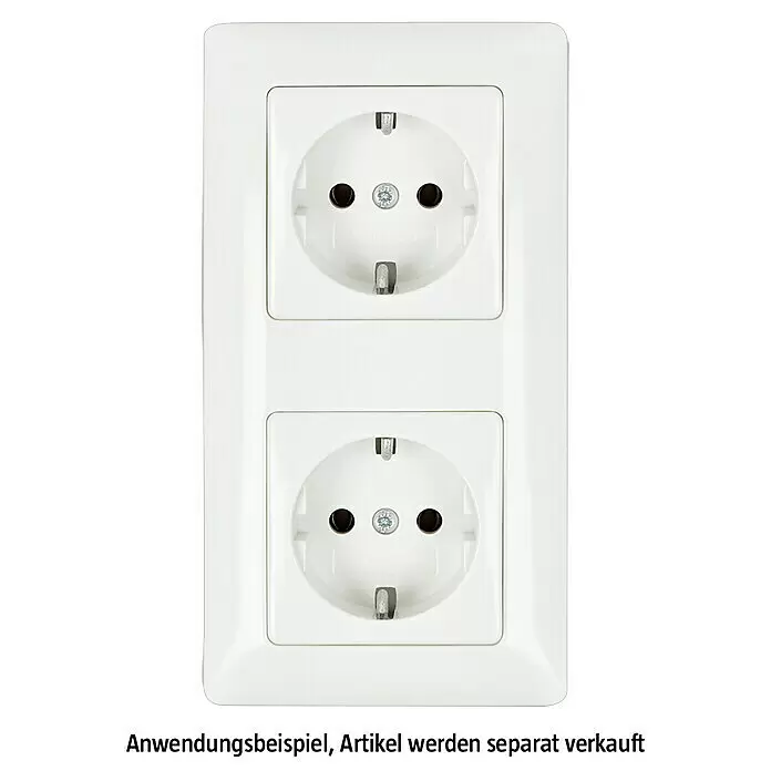 Voltomat MIKRO AbdeckrahmenAlpinweiß, Ausführung Schalterprogramm: 2-fach, Kunststoff