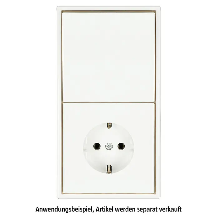 Jung LS 990 Abdeckrahmen LS982WW - Alpinweiß, 2-fach, Kunststoff - Weiße Steckdose mit Schalter für den europäischen Markt. Funktionales Design für Haushalte und Büros.