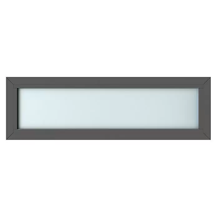 Gerda Oberlicht Thermo Prime - 130 x 40 cm, Anthrazitgrau, Sandgestrahlt - Vorderansicht