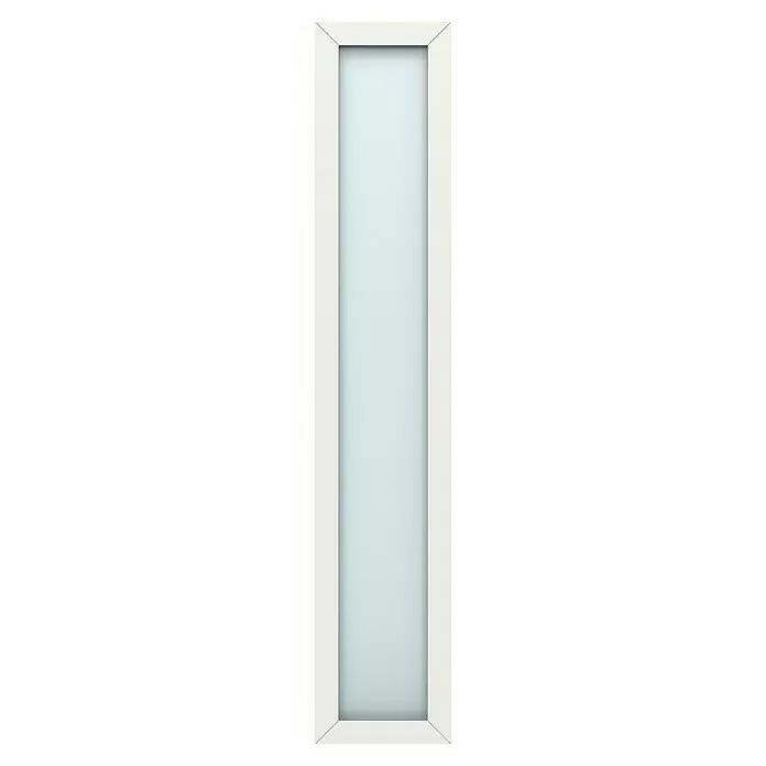 Gerda Seitenteil Thermo Prime - 40 x 210 cm, Weiß, Sandgestrahlt - Vorderansicht