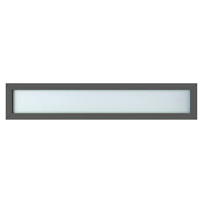 Gerda Oberlicht Thermo Prime - 210 x 40 cm, Anthrazitgrau, Sandgestrahlt - Vorderansicht