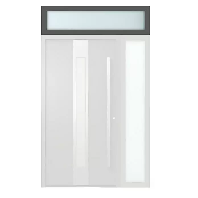 Gerda Oberlicht Thermo Prime - 150 x 40 cm, Anthrazitgrau, Sandgestrahlt - Vorderansicht