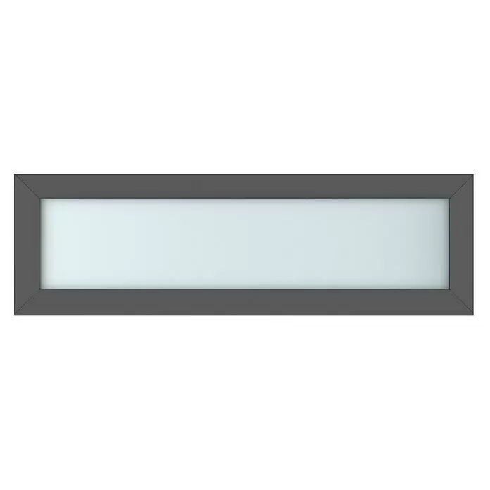 Gerda Oberlicht Thermo Prime - 130 x 40 cm, Anthrazitgrau, Sandgestrahlt - Vorderansicht