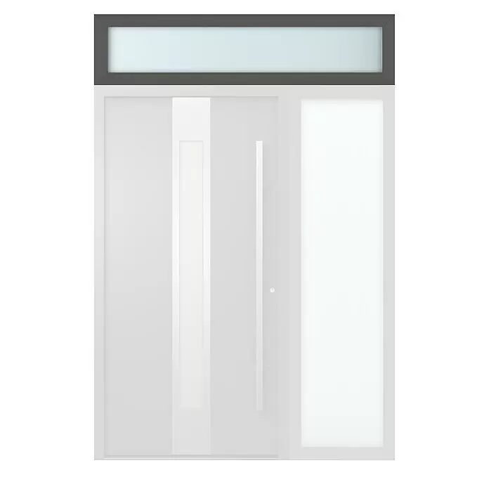 Gerda Oberlicht Thermo Prime - 170 x 40 cm, Anthrazitgrau, Sandgestrahlt - Vorderansicht