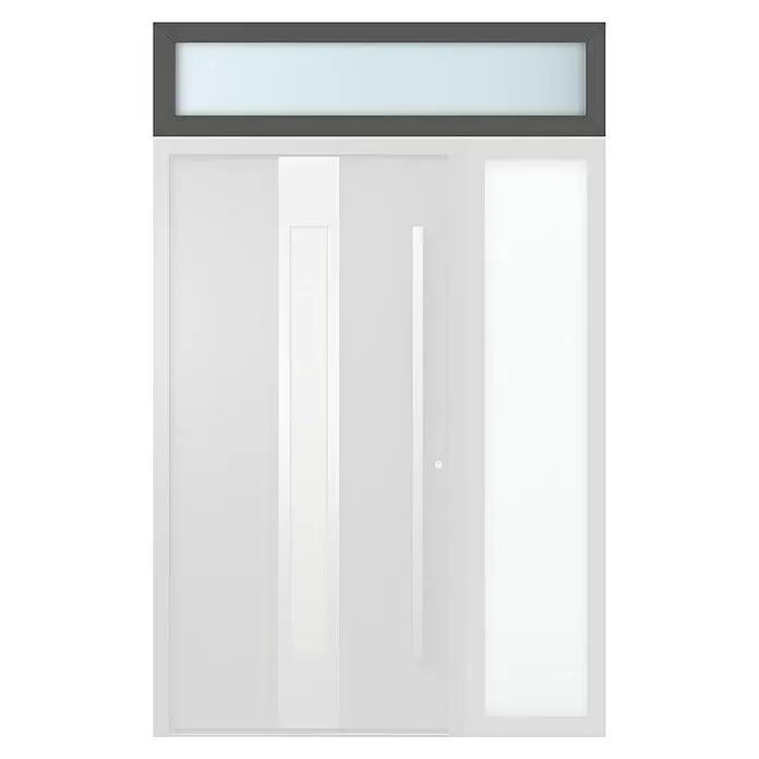 Gerda Oberlicht Thermo Prime - 160 x 40 cm, Anthrazitgrau, Sandgestrahlt - Vorderansicht