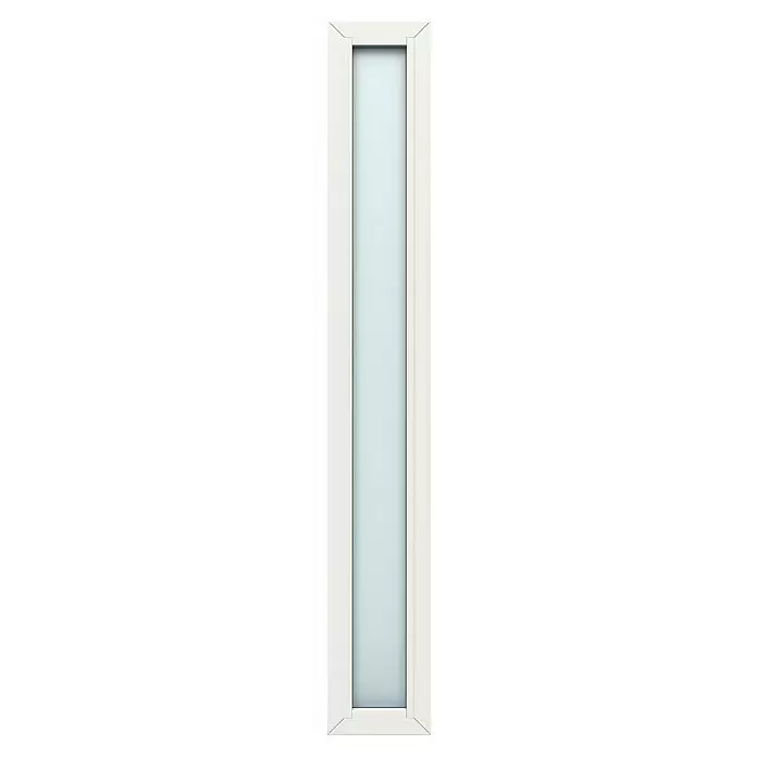Gerda Seitenteil Thermo Prime - 30 x 210 cm, Weiß, Sandgestrahlt - Vorderansicht