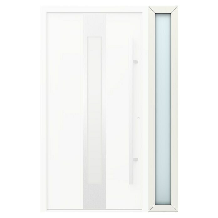 Gerda Seitenteil Thermo Prime (30 x 210 cm, Weiß, Sandgestrahlt)