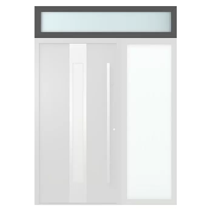 Gerda Oberlicht Thermo Prime - 180 x 40 cm, Anthrazitgrau, Sandgestrahlt - Vorderansicht