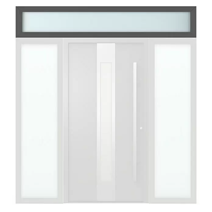 Gerda Oberlicht Thermo Prime - 230 x 40 cm, Anthrazitgrau, Sandgestrahlt - Vorderansicht