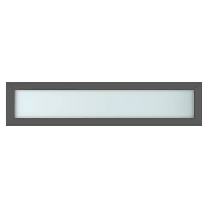Gerda Oberlicht Thermo Prime - 180 x 40 cm, Anthrazitgrau, Sandgestrahlt - Vorderansicht