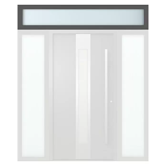 Gerda Oberlicht Thermo Prime - 210 x 40 cm, Anthrazitgrau, Sandgestrahlt - Vorderansicht