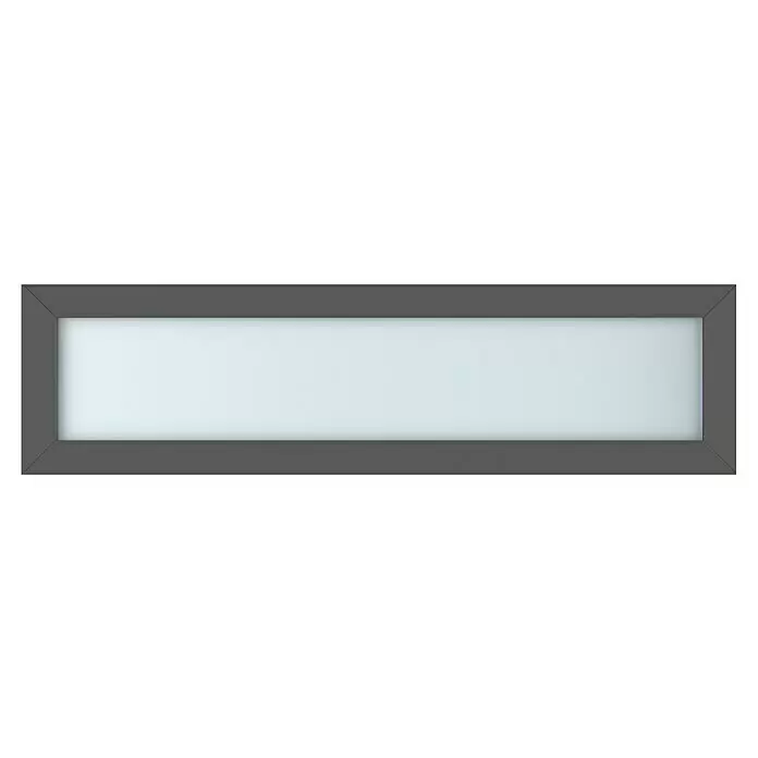Gerda Oberlicht Thermo Prime - 150 x 40 cm, Anthrazitgrau, Sandgestrahlt - Vorderansicht