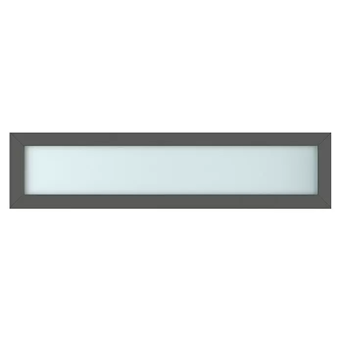Gerda Oberlicht Thermo Prime - 170 x 40 cm, Anthrazitgrau, Sandgestrahlt - Vorderansicht