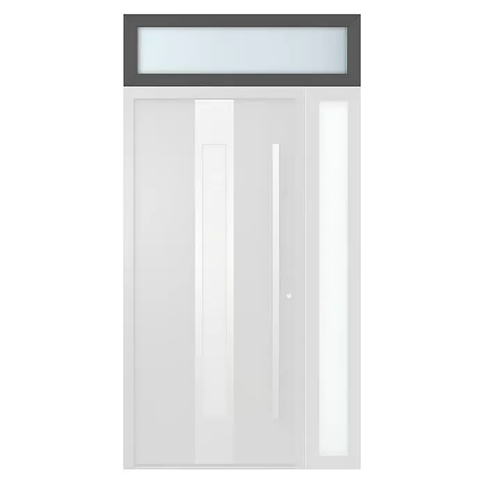 Gerda Oberlicht Thermo Prime - 130 x 40 cm, Anthrazitgrau, Sandgestrahlt - Vorderansicht