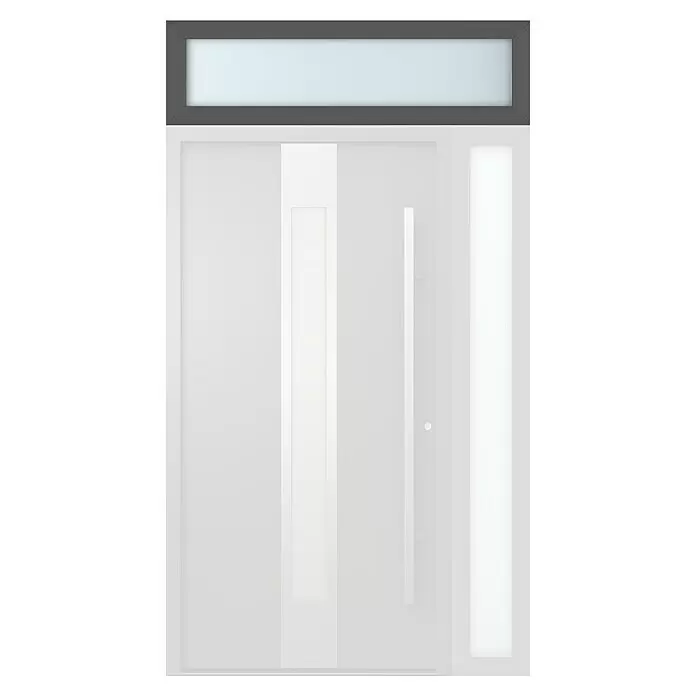Gerda Oberlicht Thermo Prime - 140 x 40 cm, Anthrazitgrau, Sandgestrahlt - Vorderansicht