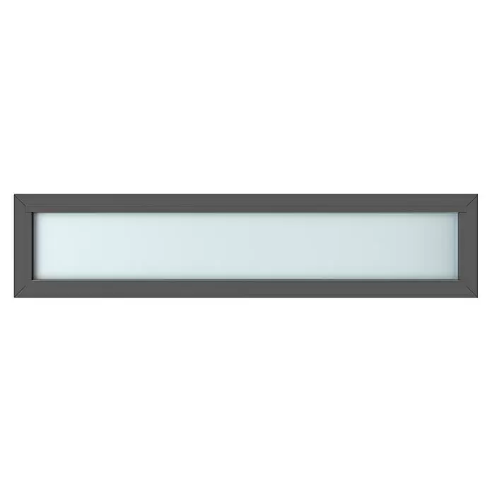Gerda Oberlicht Thermo Prime - 180 x 40 cm, Anthrazitgrau, Sandgestrahlt - Vorderansicht