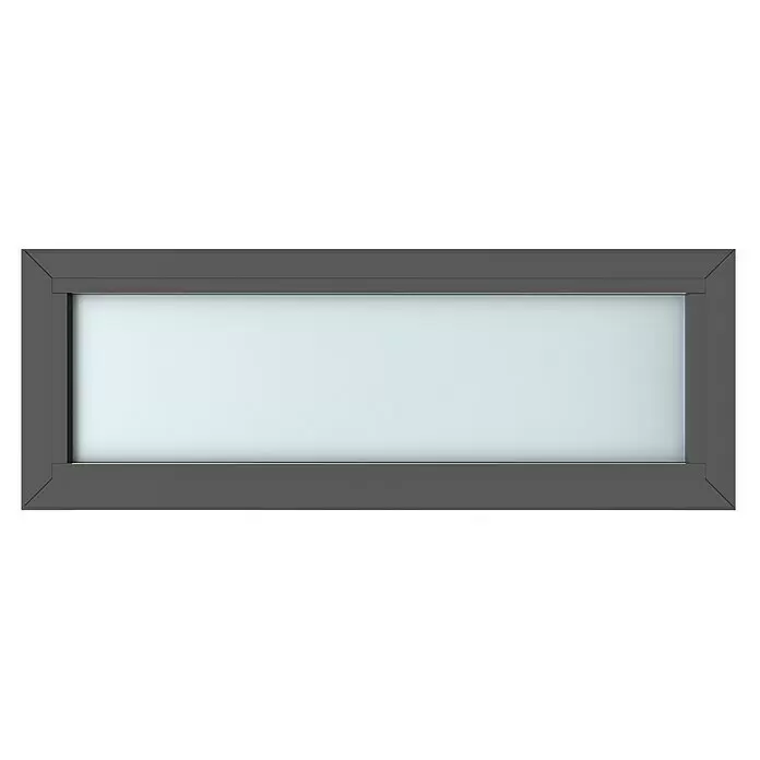 Gerda Oberlicht Thermo Prime - 110 x 40 cm, Anthrazitgrau, Sandgestrahlt - Vorderansicht
