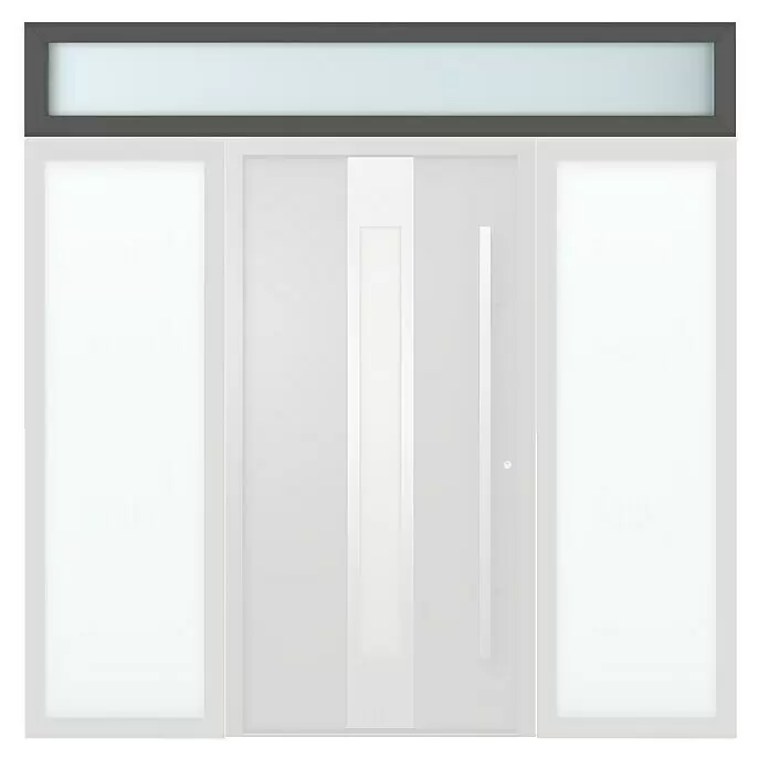 Gerda Oberlicht Thermo Prime - 250 x 40 cm, Anthrazitgrau, Sandgestrahlt - Vorderansicht