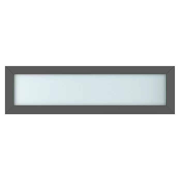 Gerda Oberlicht Thermo Prime - 140 x 40 cm, Anthrazitgrau, Sandgestrahlt - Vorderansicht