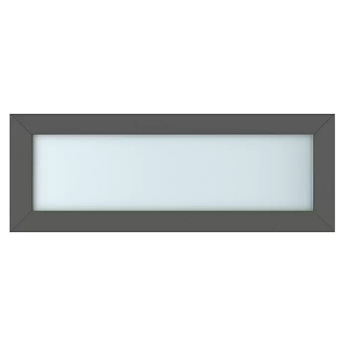 Gerda Oberlicht Thermo Prime - 110 x 40 cm, Anthrazitgrau, Sandgestrahlt - Vorderansicht