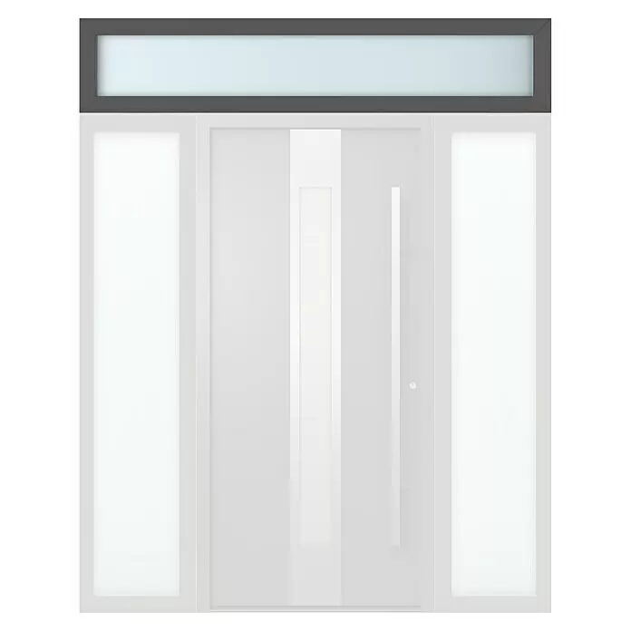 Gerda Oberlicht Thermo Prime - 200 x 40 cm, Anthrazitgrau, Sandgestrahlt - Vorderansicht