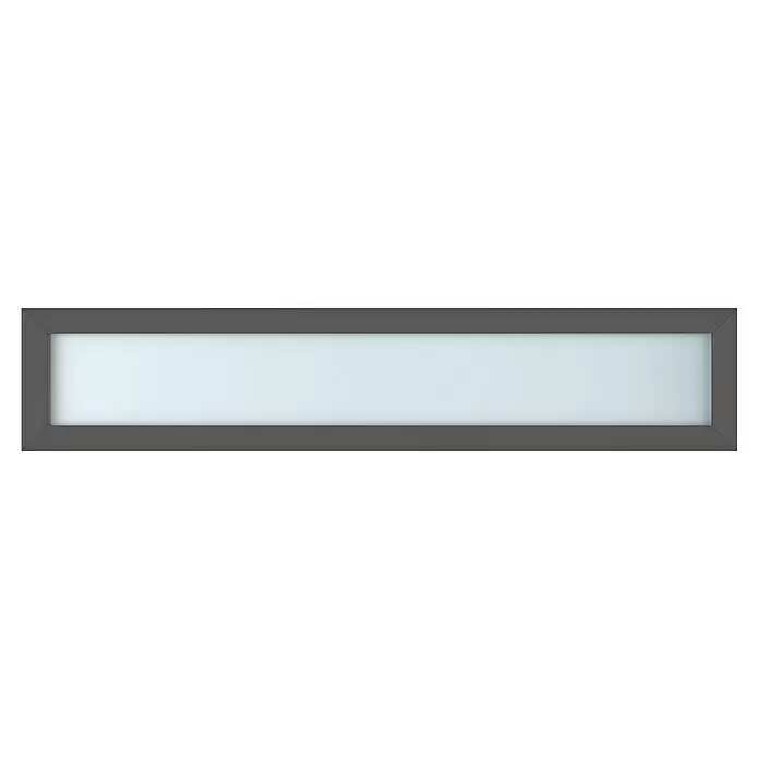 Gerda Oberlicht Thermo Prime200 x 40 cm, Anthrazitgrau, Sandgestrahlt